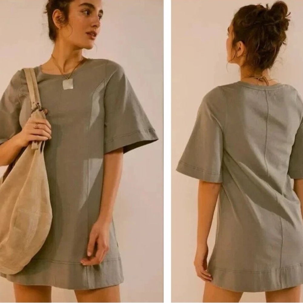 FP Beach x Free People Green Portia Mini Cover Up Dress